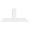 Ekena Millwork Portland Architectural Grade PVC Gable Bracket, 48"W x 24"H x 6"D x 6"F, 12/12 Pitch GBP048X24X0606POR00 - alternate 2